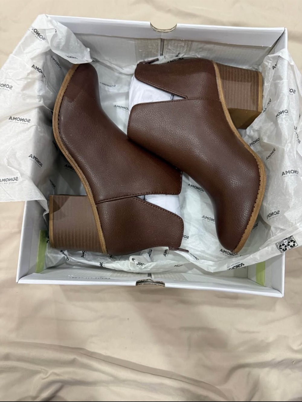 Sonoma Brown Chelsea Cut Ankle Booties